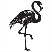 Simple Yet Elegant Flamingo Silhouette vector