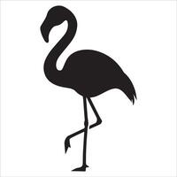 Sophisticated Flamingo Silhouette Design vector