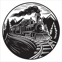 Old Railway Journey vector