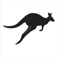 Ready-to-Jump Kangaroo with Joey Design vector
