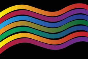 Modern Abstract Background with Colorful Flowing Spiral Strokes and Gradient Lines vector