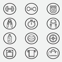 fitness icon good for element design, gym icon, ui design, web design, symbol etc vector