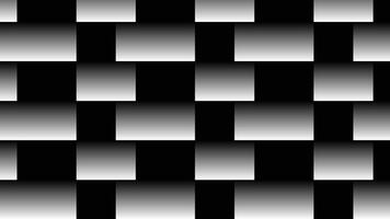 Abstract background with black and white gradient checkered pattern. Geometric design, optical illusion, modern texture. vector