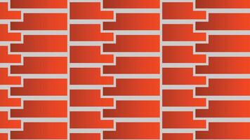Abstract geometric pattern with orange bricks. Modern, minimalist design for background, texture, or wallpaper. vector