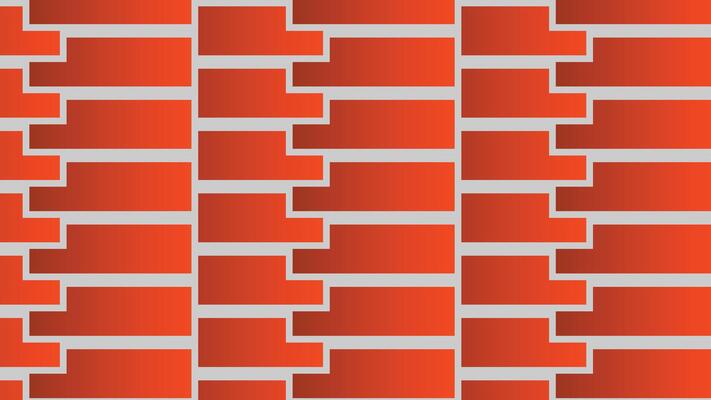 Abstract geometric pattern with orange bricks. Modern, minimalist design for background, texture, or wallpaper.