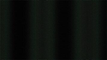 Green Concentric Circles on Black Background. Abstract Geometric Pattern Design. vector