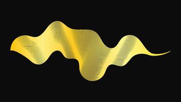 Abstract backdrop with luxury golden waves vector