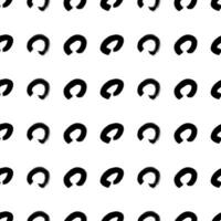 Seamless pattern with sketch circles shape vector