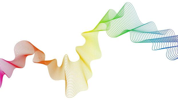 Abstract backdrop with wave gradient lines vector