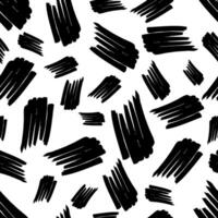 Seamless pattern with black marker scribbles vector