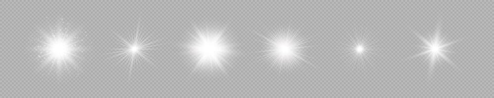 Light effect of lens flares vector