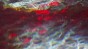 Abstract Spotlight reflect from water pool surface in pub party video
