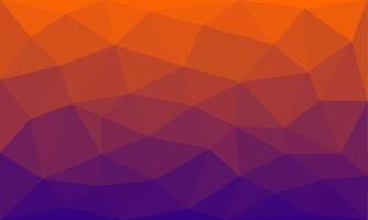Abstract geometric pattern background. Modern polygon shapes with purple and orange gradient texture vector
