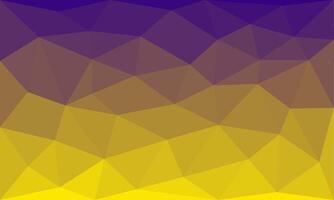 Abstract geometric polygon background. Violet and yellow color gradient transition illustration for digital, greeting, surface, banner, cover, web, advertisement, decoration, idea, brand, commercial vector