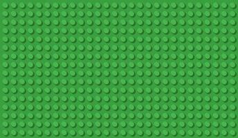 Green Construction Toy Baseplate Background, Top View, Featuring a Grid of Circular Studs for Building Block Designs. Wide Banner with Copy Space for Text, Design Template vector