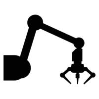 Industrial Robotics Icon for Automation and Manufacturing vector