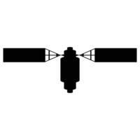 Space Satellite Icon for Communication and Exploration Design vector