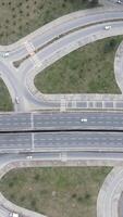 Traffic Intersection Overhead View video