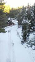 Snowy Vehicle Route video