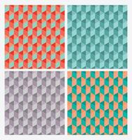 Multicolor triangle geometric pattern background, repeat pattern design, decorative background illustration vector
