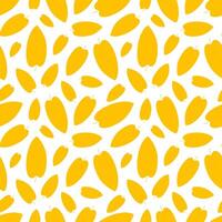 Seamless pattern with autumn leaves in yellow.Forest texture in flat style. vector
