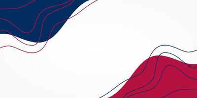 luxury design banner background, free copy space area. red, white and blue wave pattern design vector