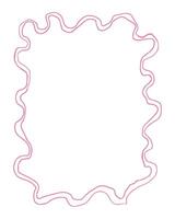 A pink line with a white background. The line is drawn in a way that it looks like a ribbon vector