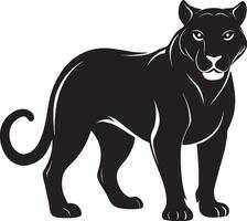 Powerful Panther Silhouette vector