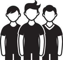Standing Strong Silhouette vector