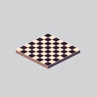 Pixel art illustration Chess Board. Pixelated Square Chess Board. Square Chess Board Black and White Icon pixelated for the pixel game and icon for website and game. old school retro. vector