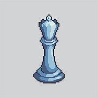 Pixel art illustration Chess Queen. Pixelated Chess Piece. Chess Queen Piece icon pixelated for the pixel game and icon for website and game. old school retro. vector