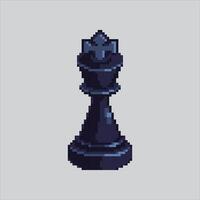 Pixel art illustration Chess King. Pixelated Chess King. Chess King Piece Icon pixelated for the pixel art game and icon for website and game. old school retro. vector