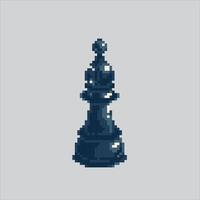 Pixel art illustration Chess Bishop. Pixelated Chess Piece. Chess Bishop Piece Icon pixelated for the pixel game and icon for website and game. old school retro. vector