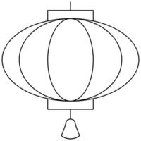 Chinese Lantern Festival Icon vector