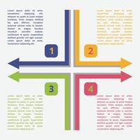 infographic direction arrow template illustration design vector