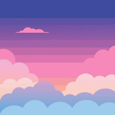 The Serenity of Blue and Pink Skies