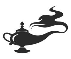 Magic lamp icon illustration vector