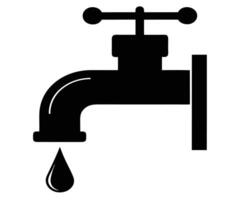 Water faucet icon vector