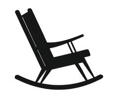 Rocking chair icon illustration vector