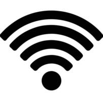 un Wifi símbolo en un blanco antecedentes vector