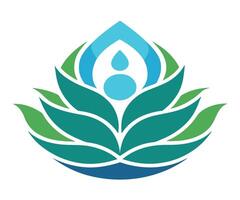 The logo for the wellness center vector