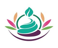 A logo for a spa and massage center vector
