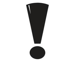 An exclamation mark on a white background vector