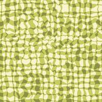 Seamless Wavy Vichy Check Pattern in Soft Spring Green and Light Yellow vector