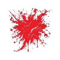 A red paint splatter on a white background vector