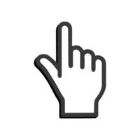 A hand pointing up with a finger on it vector