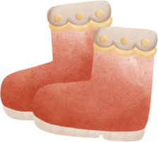 ein Paar von rot Stiefel auf ein transparent Hintergrund png