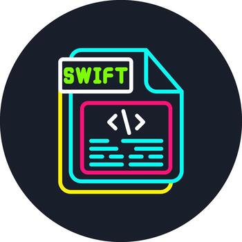 SWIFT Line Multi Color Design vector