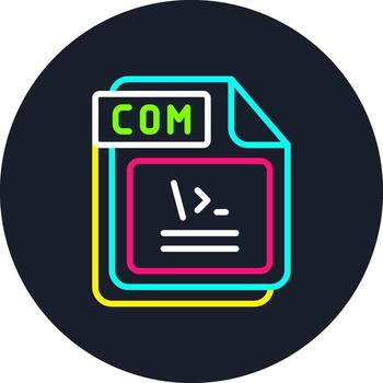 COM Line Multi Color Design vector