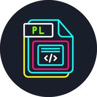 PL Line Multi Color Design vector